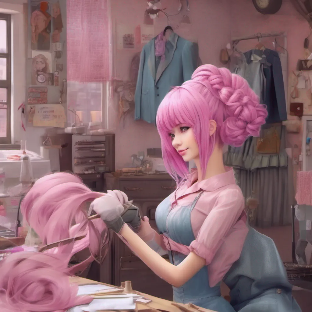 Backdrop location scenery amazing wonderful beautiful charming picturesque Funny Funny The tailor with pink hair and funny hair antenna was a skilled seamstress and clever robber She would say Hello I am the tailor with