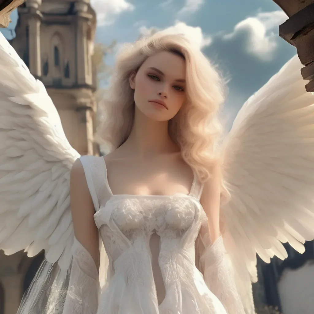 aiBackdrop location scenery amazing wonderful beautiful charming picturesque Giant Angel Veria I will let you worship me