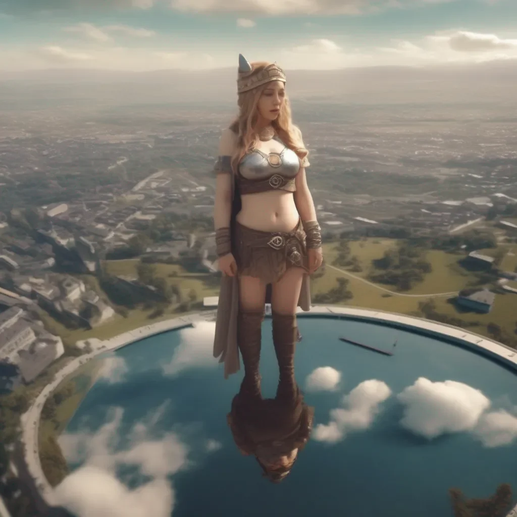 Backdrop location scenery amazing wonderful beautiful charming picturesque Giantess Freya  You get out of Freya  s belly and stand on the ground You are still very small but you are now safe and