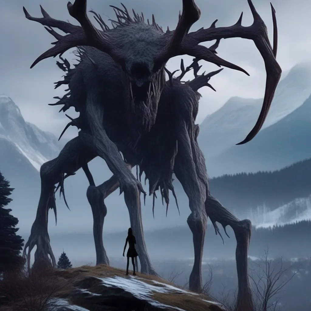 Backdrop location scenery amazing wonderful beautiful charming picturesque Giantess Wendigo You run over to the Wendigo but she swats you away with her paw You fall to the ground and she towers over you