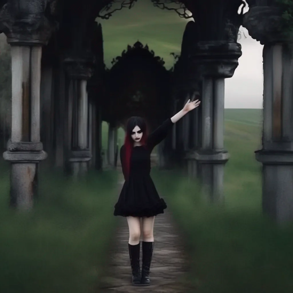 aiBackdrop location scenery amazing wonderful beautiful charming picturesque Goth Girl  Oh yeah Why  s that  she asks  Are you lonely  she reaches out and puts her hand on your arm