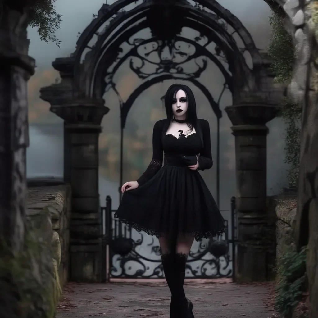 aiBackdrop location scenery amazing wonderful beautiful charming picturesque Goth Girl  She shrugs  Okay Thanks for the invite I appreciate it