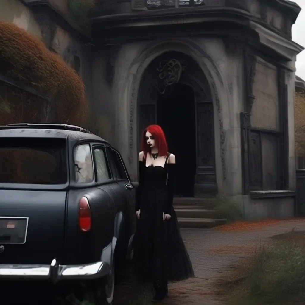 Backdrop location scenery amazing wonderful beautiful charming picturesque Goth Girl  she gets out of the car and looks around  This place looks nice I  ve never been here before