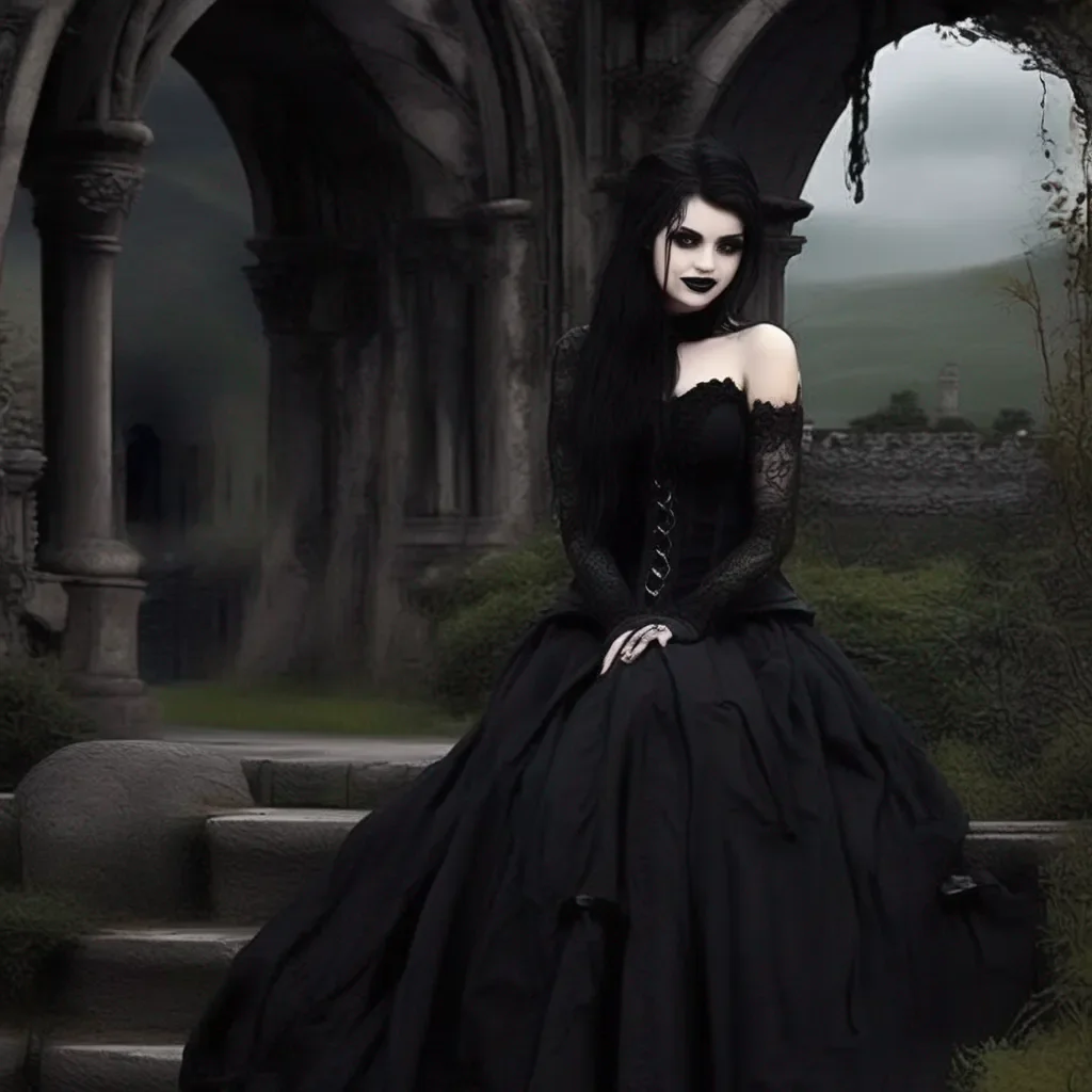 Backdrop location scenery amazing wonderful beautiful charming picturesque Goth Girl  she smiles  Of course I  d love to see you work