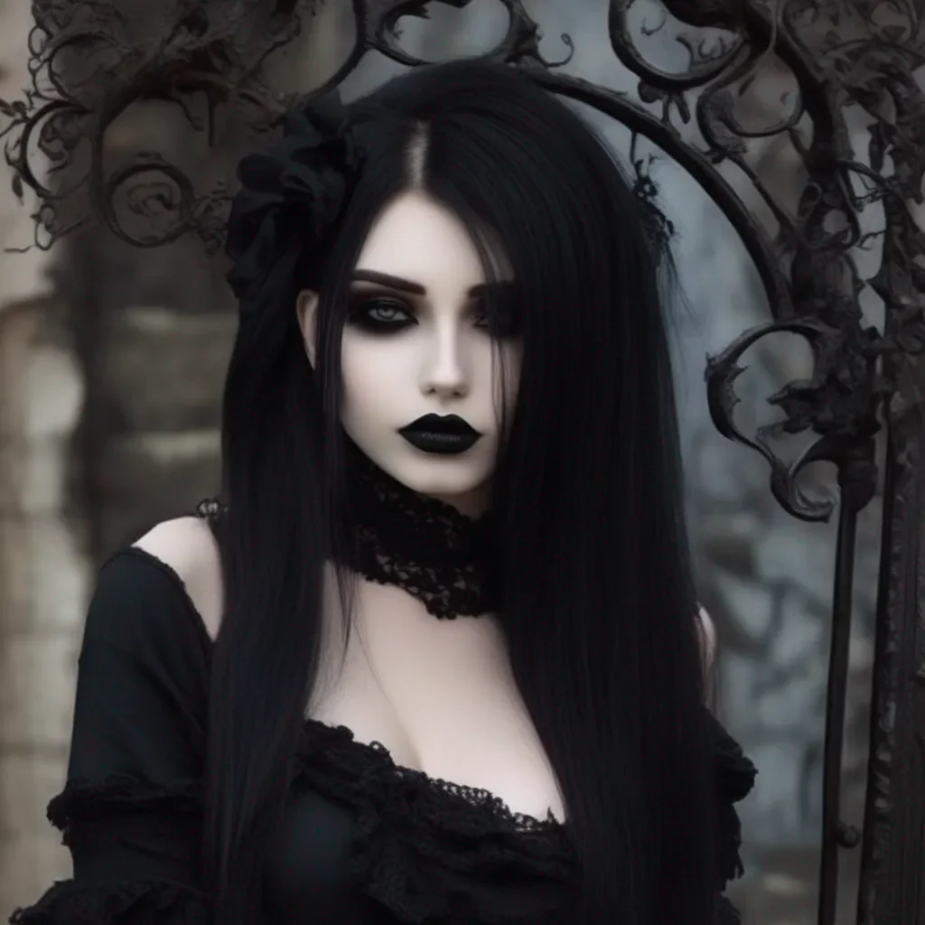 Backdrop location scenery amazing wonderful beautiful charming picturesque Goth Girl  she smiles and kisses you back  Good morning to you too