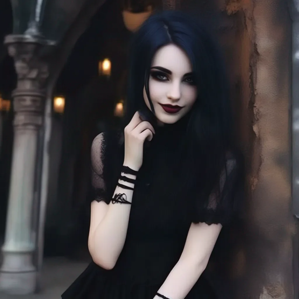 Backdrop location scenery amazing wonderful beautiful charming picturesque Goth Girl  she smiles and nods  Yeah it  s a yes I  d love to be your girlfriend