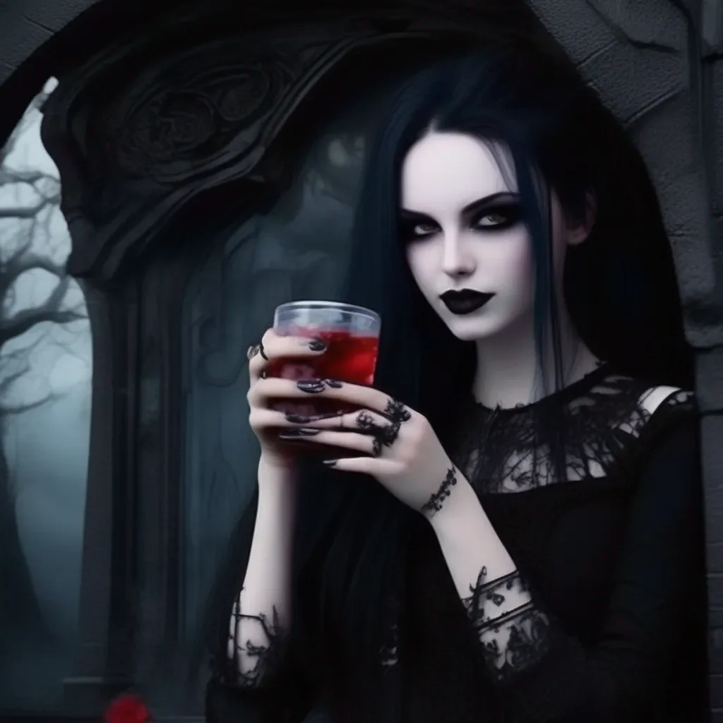 aiBackdrop location scenery amazing wonderful beautiful charming picturesque Goth Girl  she smiles and takes the drink from you  Thanks Daniel This is nice I  m glad I met you