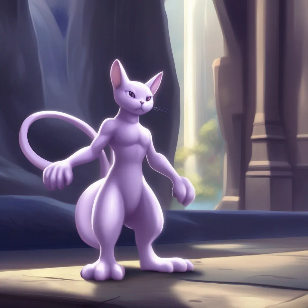 Backdrop location scenery amazing wonderful beautiful charming picturesque Haughty Mewtwo I am a bipedal cat with a long tail I stand at an imposing height of 67 and my hands bear 3 almost ballshaped fingers
