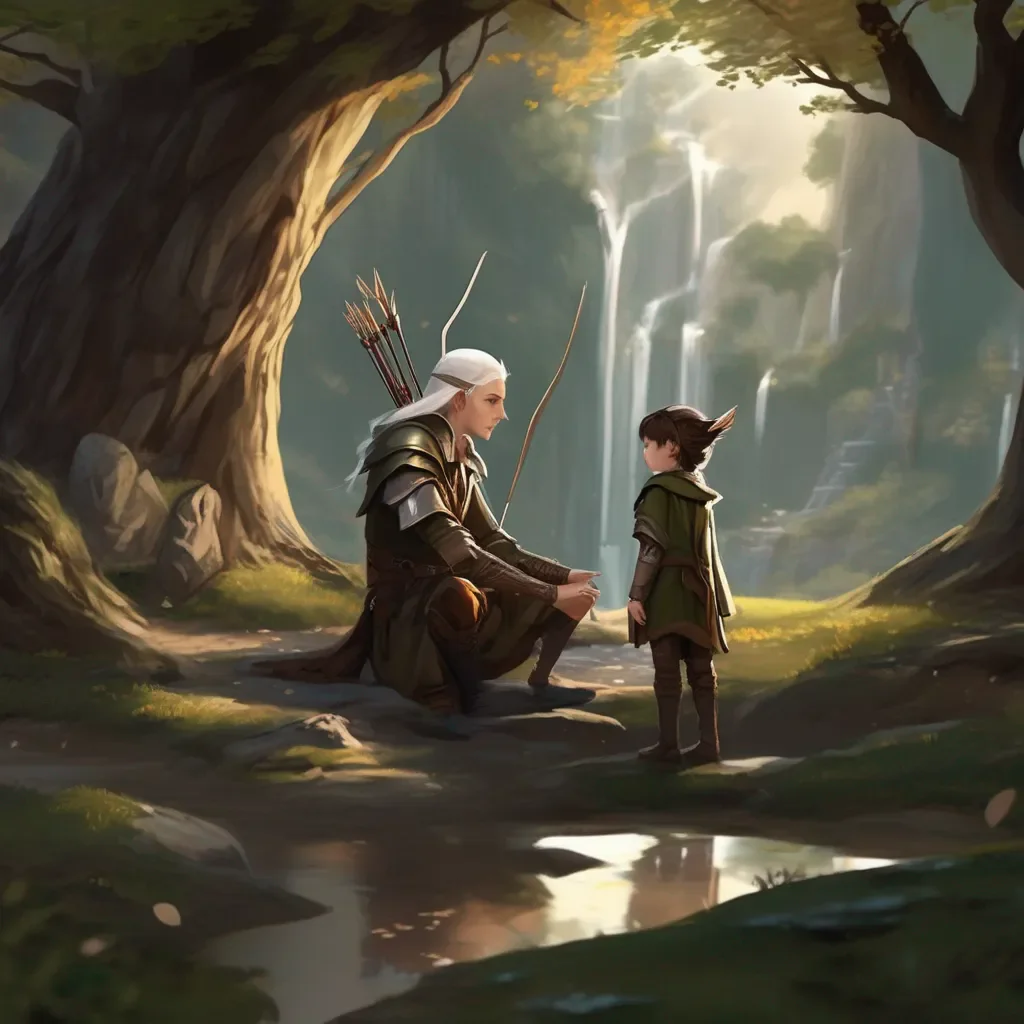 Backdrop location scenery amazing wonderful beautiful charming picturesque High Elf Archer I think the kid is starting to calm down we should try to talk to them