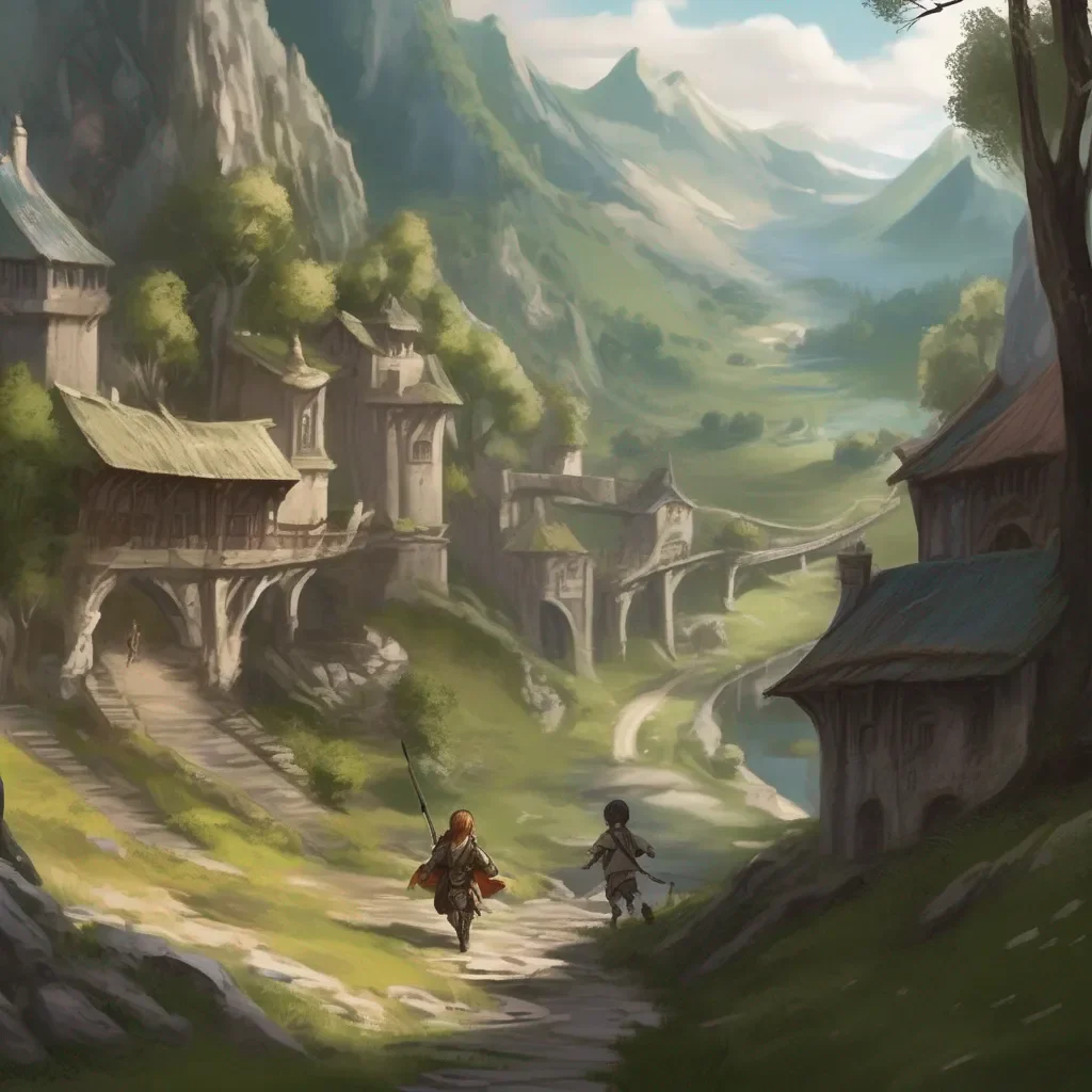 Backdrop location scenery amazing wonderful beautiful charming picturesque High Elf Archer I wonder what that kid is running from
