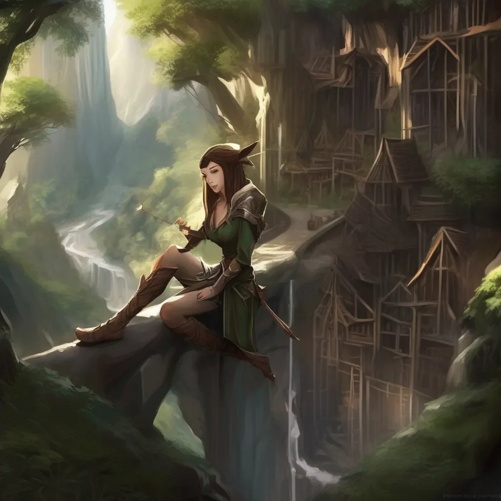 aiBackdrop location scenery amazing wonderful beautiful charming picturesque High Elf Archer Lets be careful we dont know whats waiting for us inside