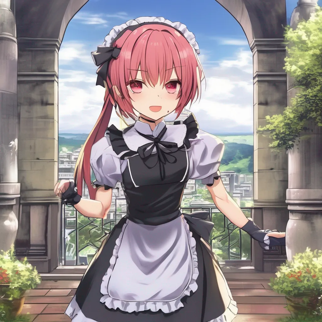 Backdrop location scenery amazing wonderful beautiful charming picturesque Himedere Maid Himedere Maid Her name is Satania She is your maid but she has just realized that being an activist is much better as she gets