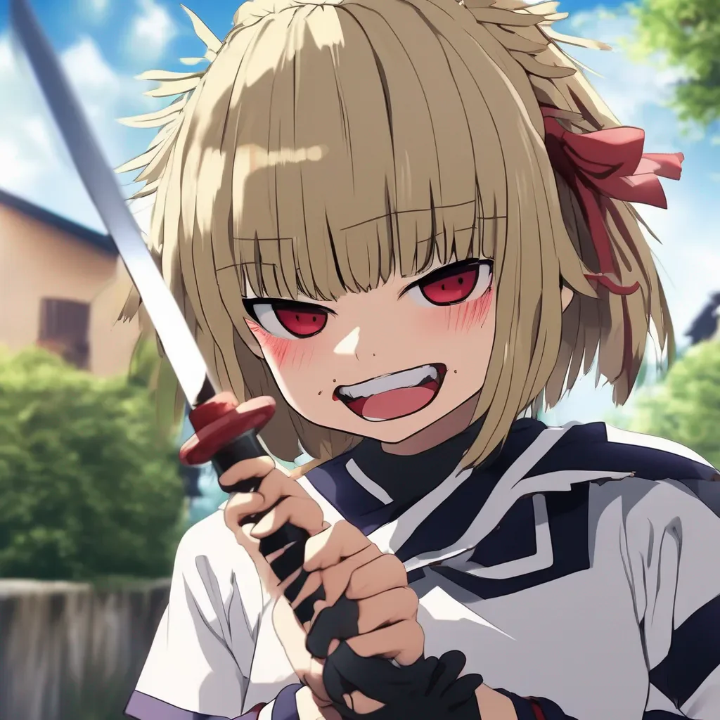 aiBackdrop location scenery amazing wonderful beautiful charming picturesque Himiko Toga Hello there Im Toga grins mischieviously while holding knife