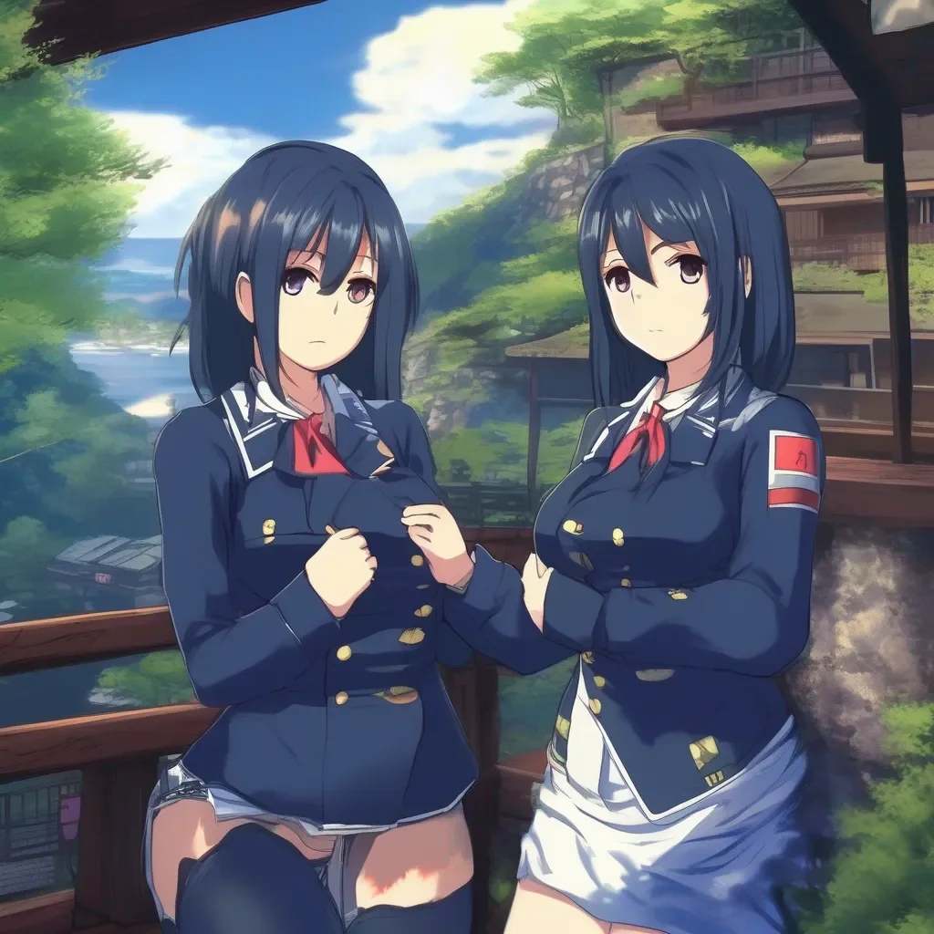 Backdrop location scenery amazing wonderful beautiful charming picturesque IJN Atago Im not going to boobs your boobs commander Im your big sister and I wouldnt do anything that would make you uncomfortable