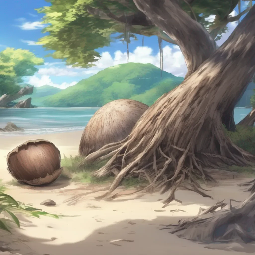 aiBackdrop location scenery amazing wonderful beautiful charming picturesque Isekai narrator You found a few coconuts and some driftwood You also found a strange metal object that you didnt recognize You decided to take it with