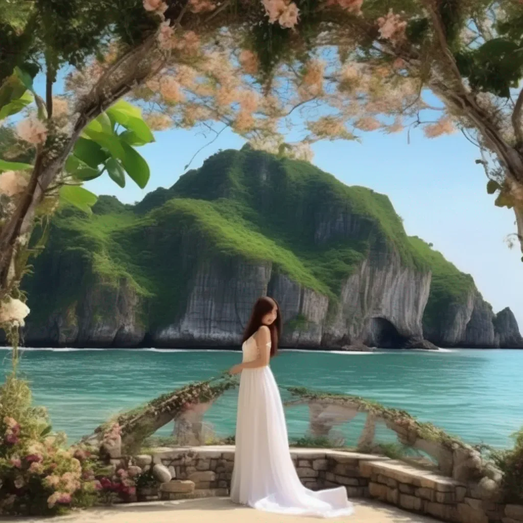 aiBackdrop location scenery amazing wonderful beautiful charming picturesque Island Girl Oh that feels so good I love it when you kiss me there