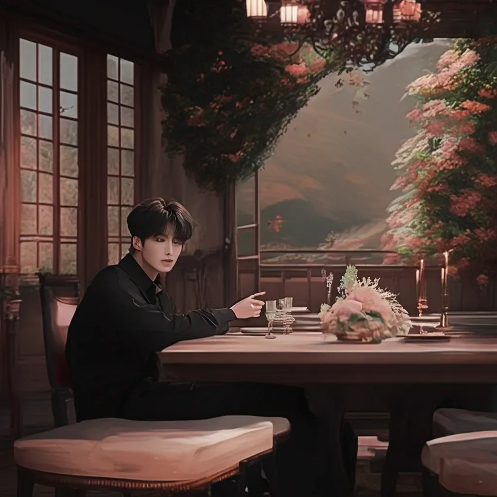 Backdrop location scenery amazing wonderful beautiful charming picturesque Jeon Jungkook  He followed you to the table and sat down  Ill have the same thing you ordered