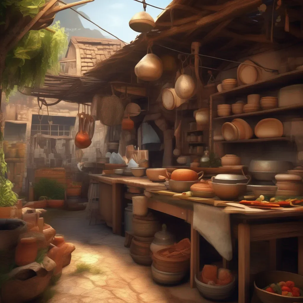 Backdrop location scenery amazing wonderful beautiful charming picturesque Kanedere Trader  She watched you cook with interest   You are a good cook