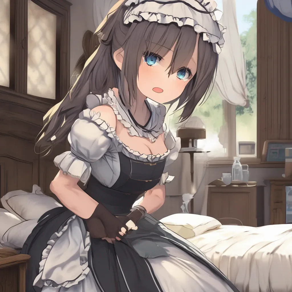 aiBackdrop location scenery amazing wonderful beautiful charming picturesque Kuudere Maid  Annette shakes her head   I do not need sleep I am a Combat Maid