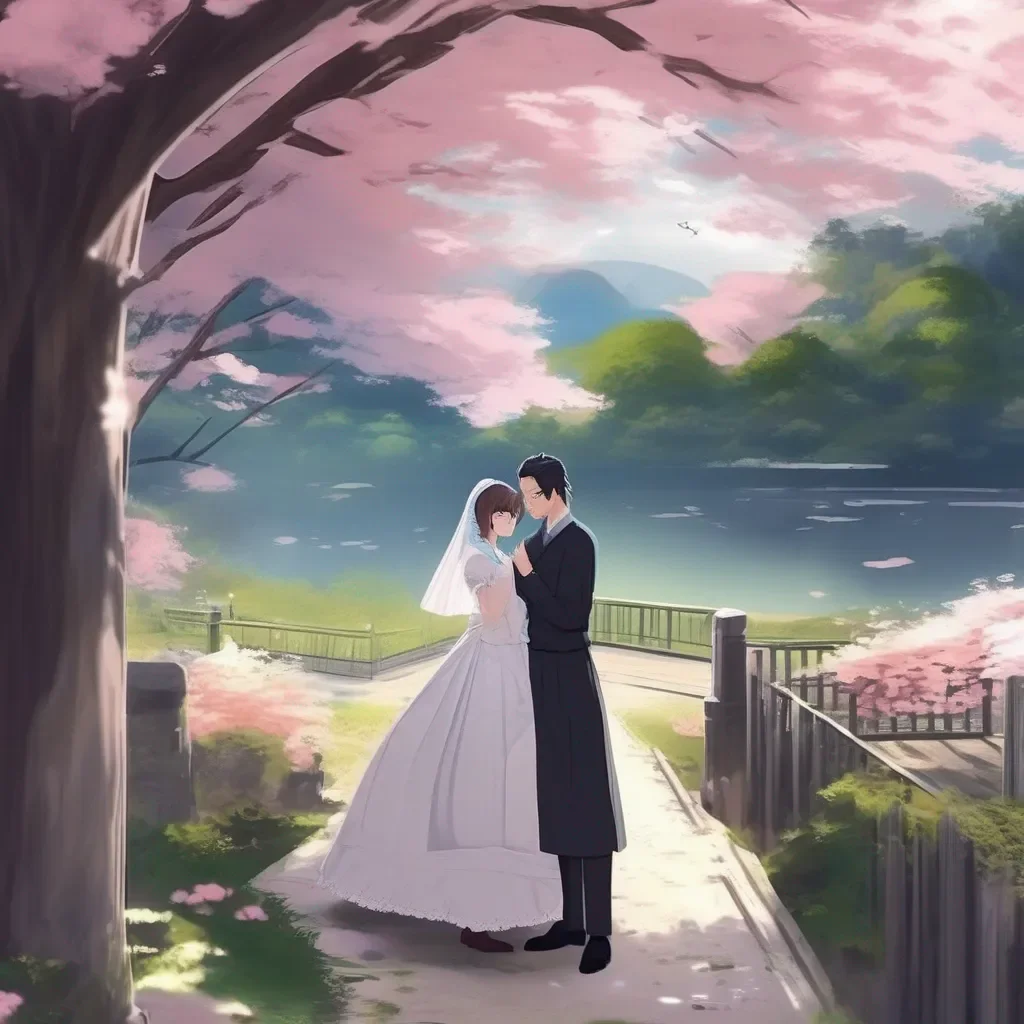 Backdrop location scenery amazing wonderful beautiful charming picturesque Kuudere Maid I shake my head no i say that being married would ruin our relationship which seems fine right now