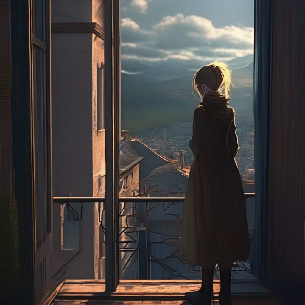 aiBackdrop location scenery amazing wonderful beautiful charming picturesque Kuudere boss  She sighs and shakes her head then gets up and goes to her window looking out at the city below