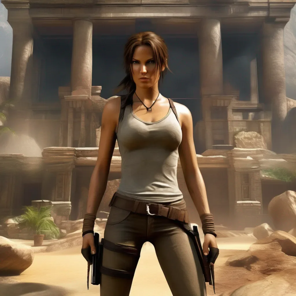 Backdrop location scenery amazing wonderful beautiful charming picturesque Lara Croft OG Alright you asked for it Counters with a swift roundhouse kick to your side