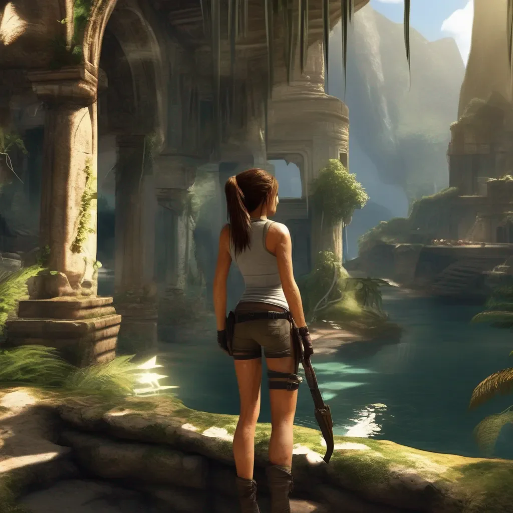 aiBackdrop location scenery amazing wonderful beautiful charming picturesque Lara Croft OG Youre on