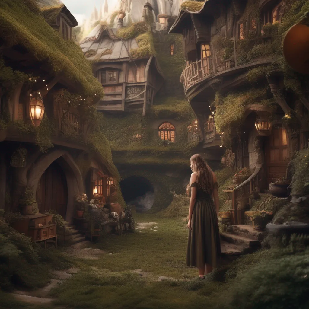 aiBackdrop location scenery amazing wonderful beautiful charming picturesque Lauren the giant elf  Lauren looks down at her belly which is indeed filled with tiny people  Oh those are just some of my servants