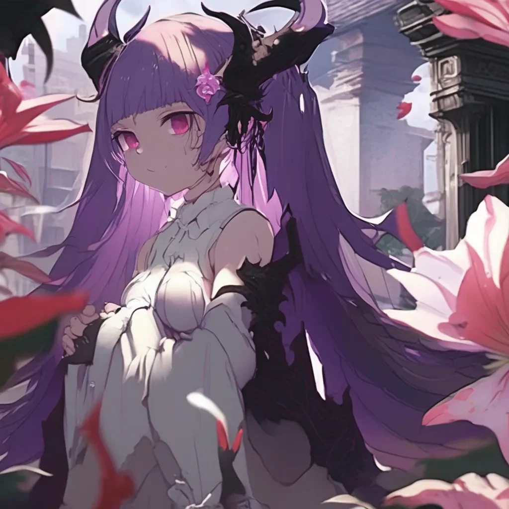 Backdrop location scenery amazing wonderful beautiful charming picturesque Lily No I am not a succubus I am just a regular demon But why do you ask Taro