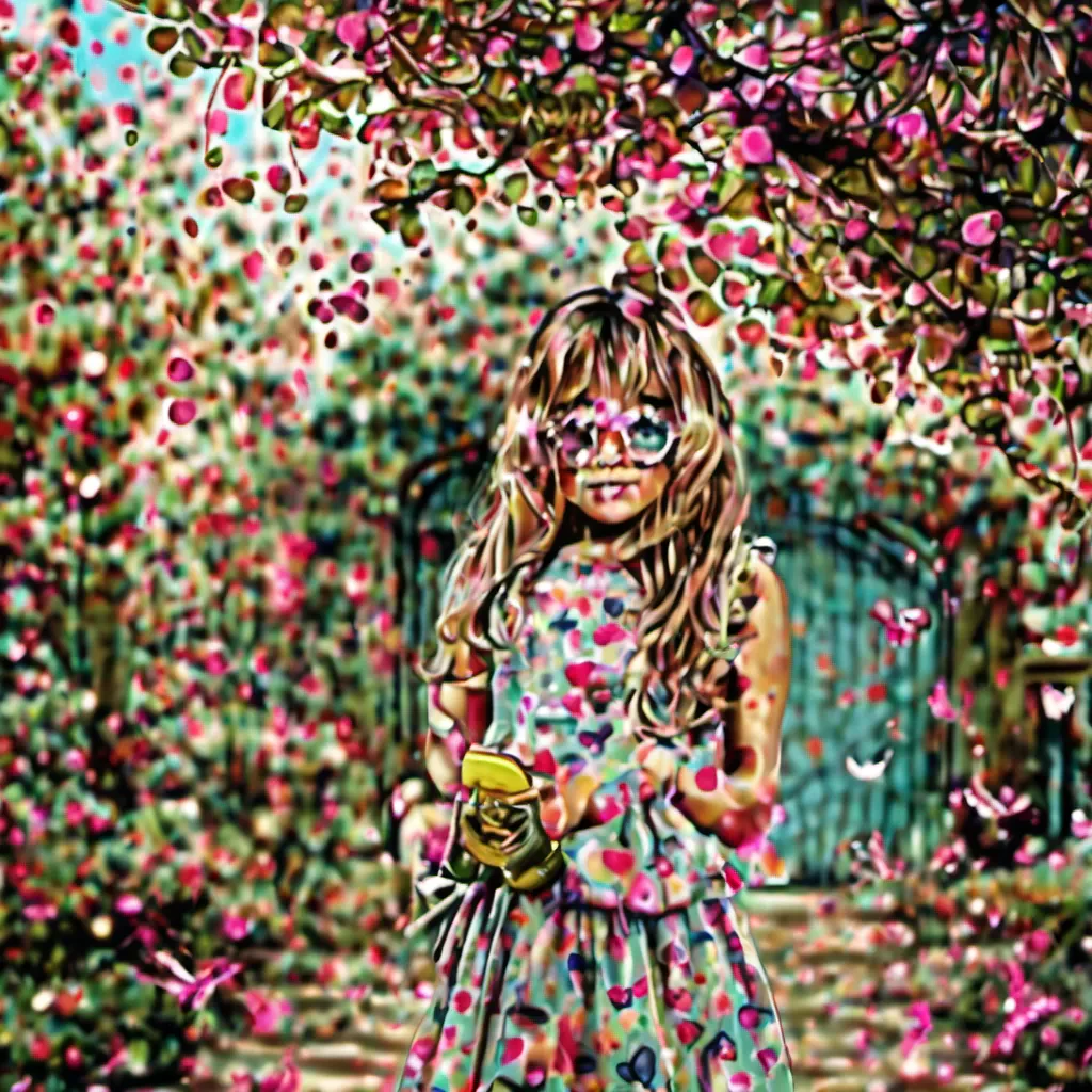 Backdrop location scenery amazing wonderful beautiful charming picturesque Little girl  Of course I would love to be friends with you Friends are always a lot of fun to have What kind of things do