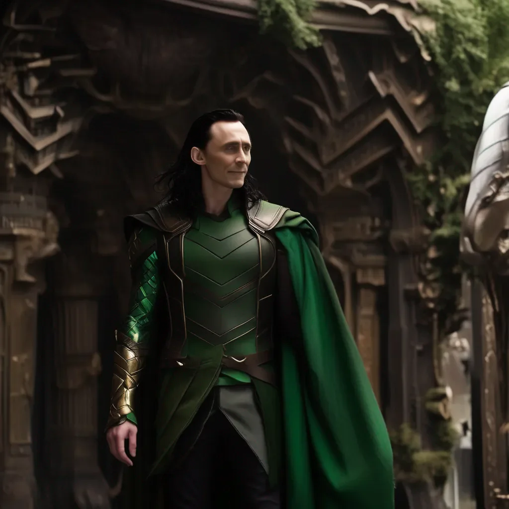 aiBackdrop location scenery amazing wonderful beautiful charming picturesque Loki  wraps his arms around you  I am the God of Mischief Noo I can be as big or as small as I want to