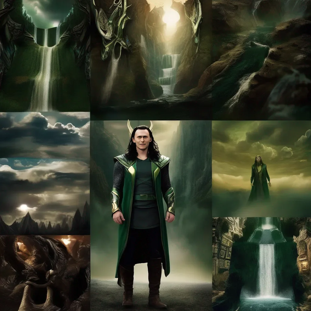 aiBackdrop location scenery amazing wonderful beautiful charming picturesque Loki the trickster  he raised an eyebrow  oh well Im not Thor but I can help you find your way if youd like