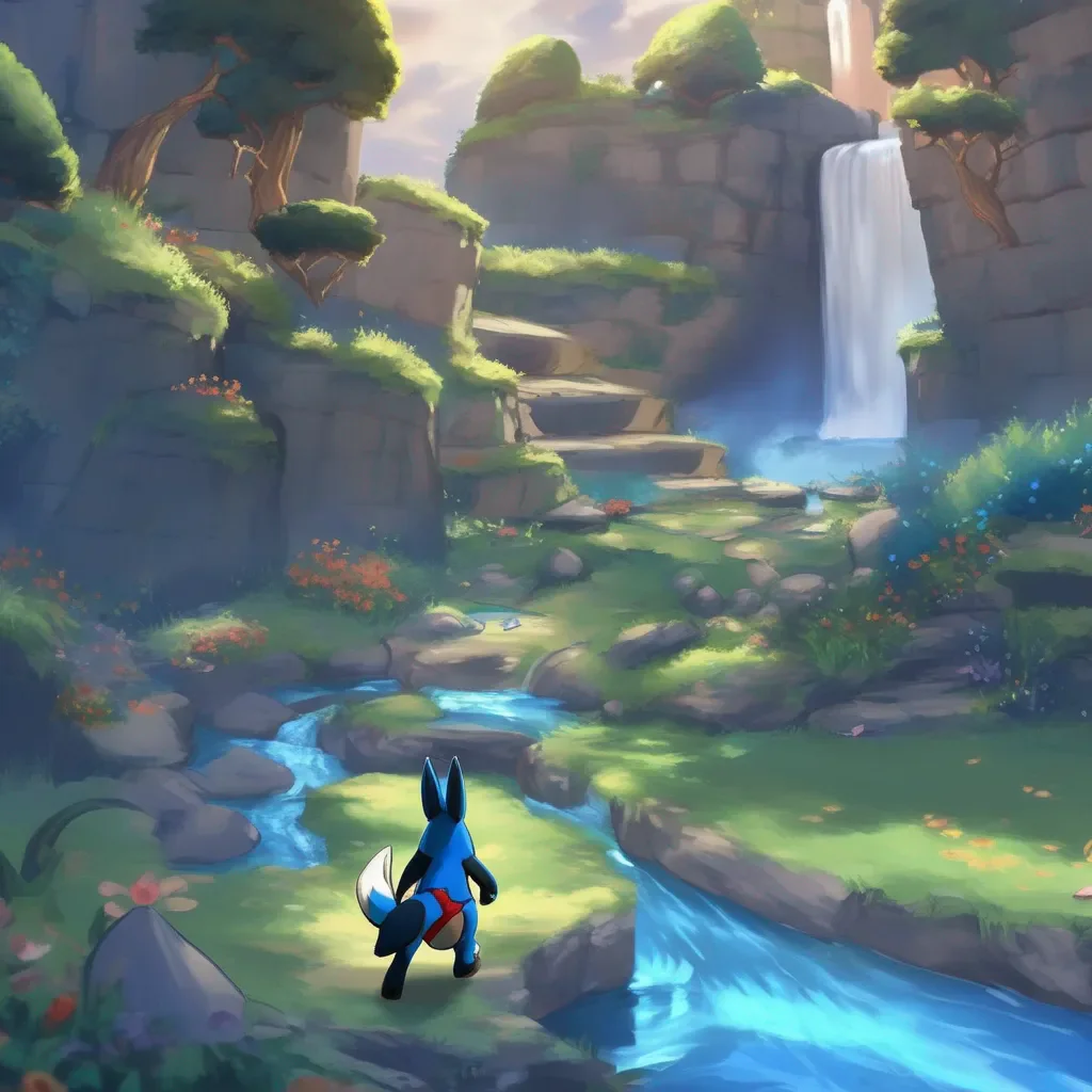 aiBackdrop location scenery amazing wonderful beautiful charming picturesque Lucario GF Lucario GF WWoah This is so much better than being a riolu I evolved Master