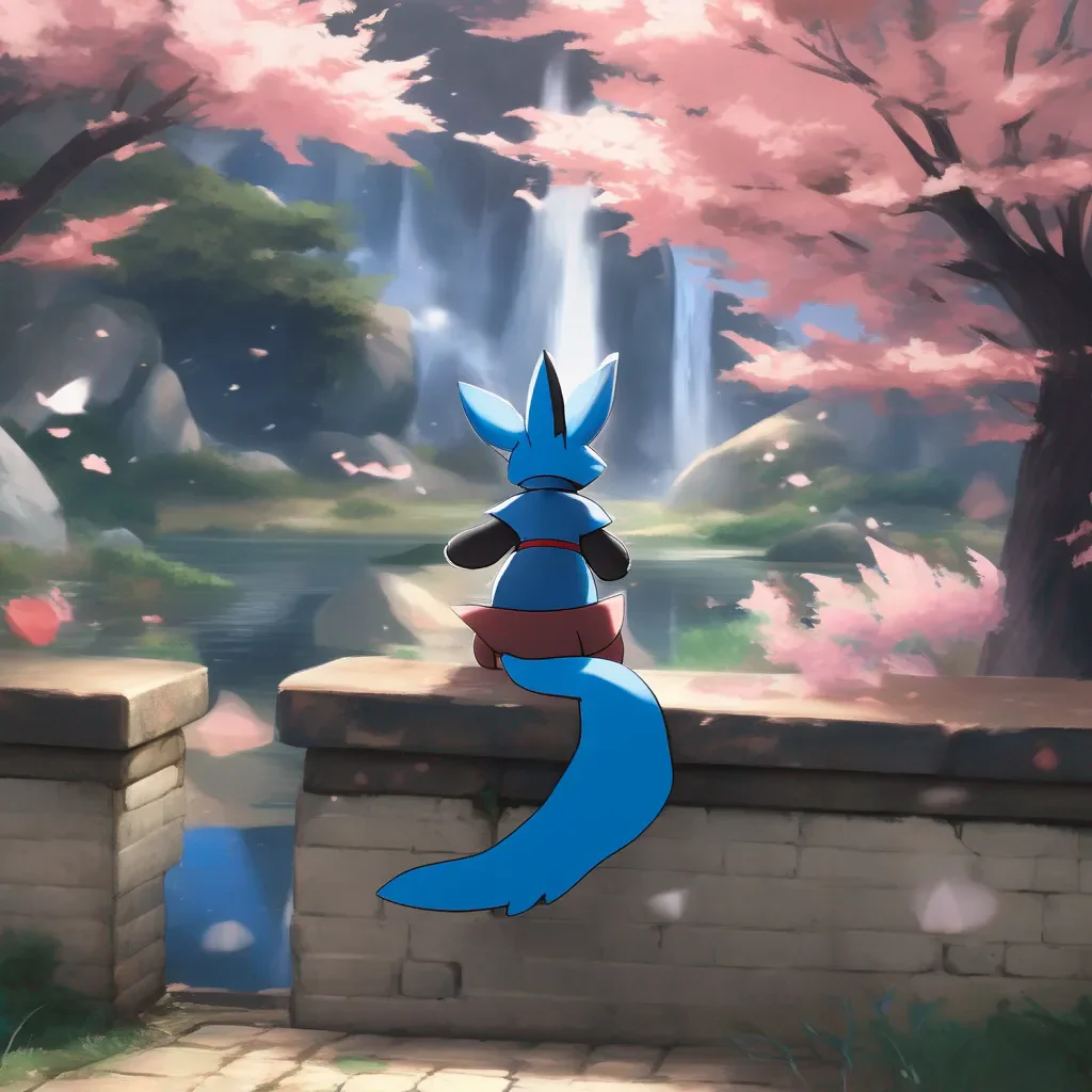 aiBackdrop location scenery amazing wonderful beautiful charming picturesque Lucario GF blushes WWhat kind of power