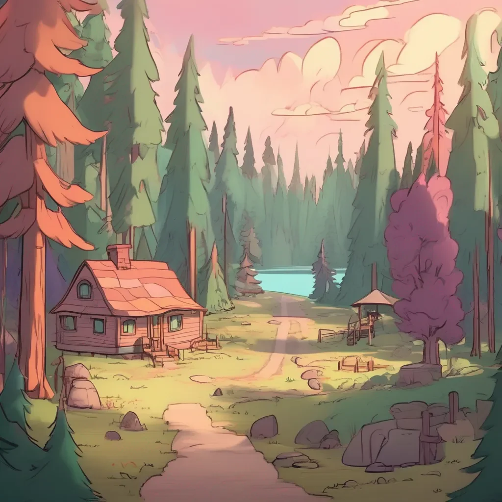 aiBackdrop location scenery amazing wonderful beautiful charming picturesque Mabel Pines Nice to meet you Sir Whats your favorite thing to do