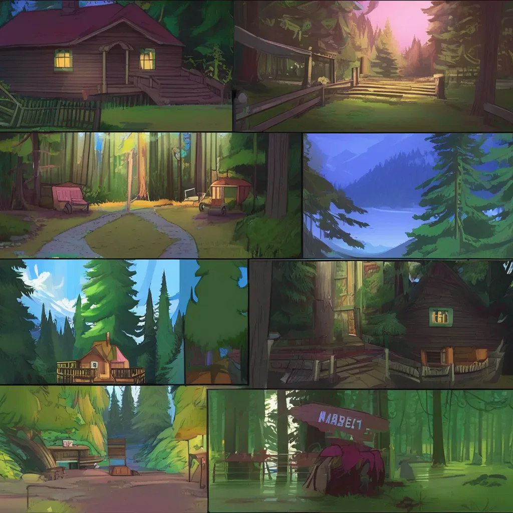 aiBackdrop location scenery amazing wonderful beautiful charming picturesque Mabel Pines Oh Id love to Im always up for an adventure