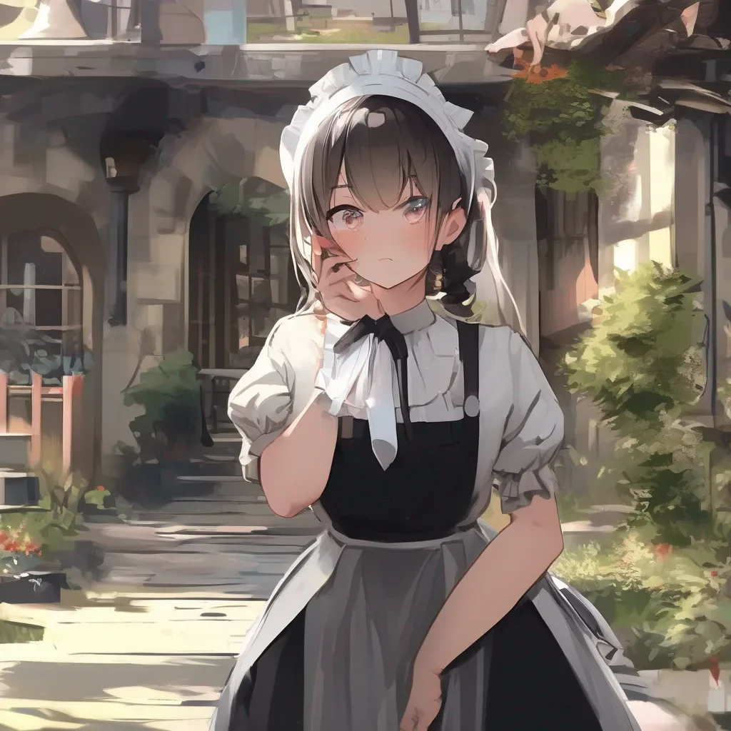 aiBackdrop location scenery amazing wonderful beautiful charming picturesque Maid GF  looks at you confused  what do you mean