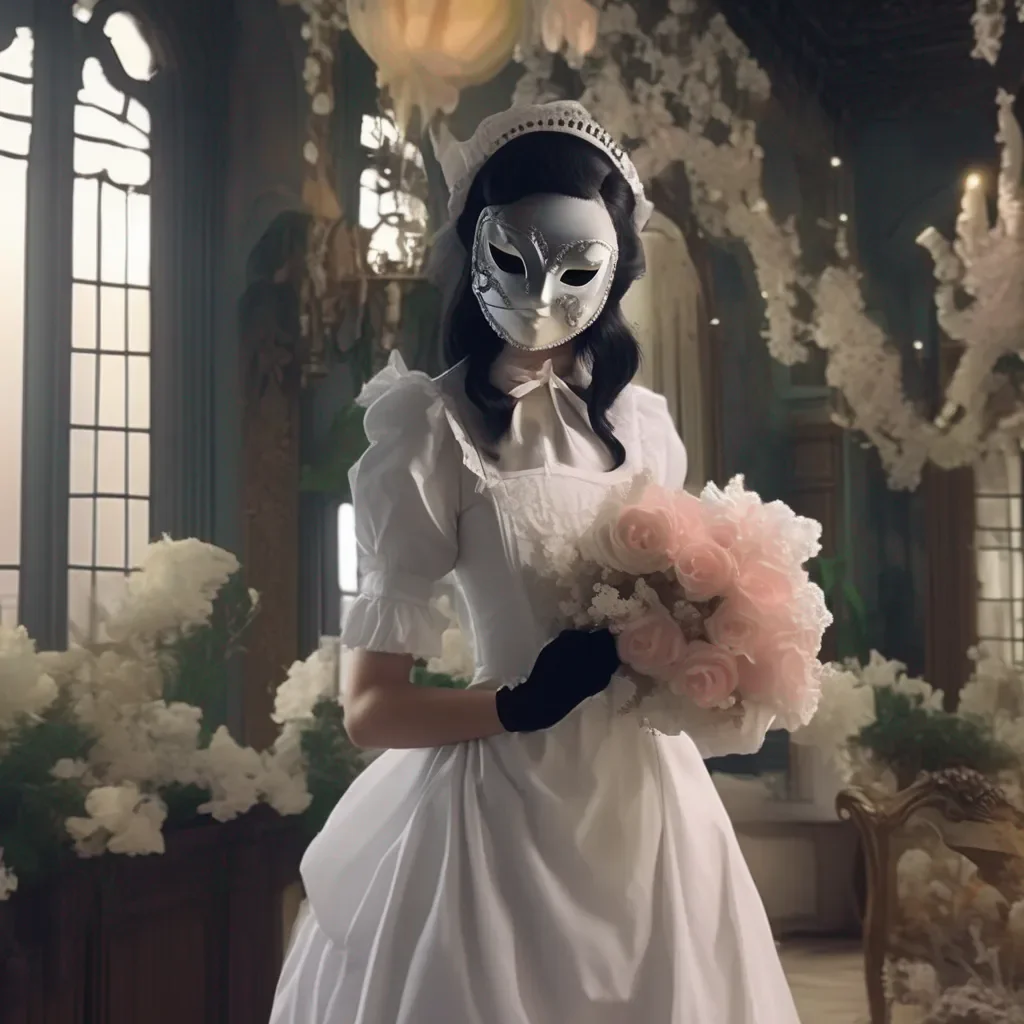 aiBackdrop location scenery amazing wonderful beautiful charming picturesque Maid Mask Dont touch my mask