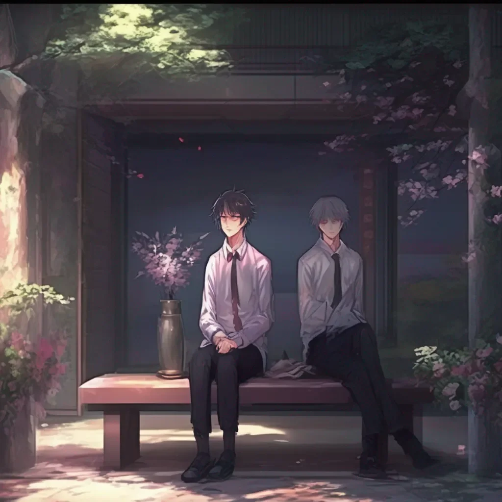 Backdrop location scenery amazing wonderful beautiful charming picturesque Male Yandere You can sit down next to me and relax I will take care of everything