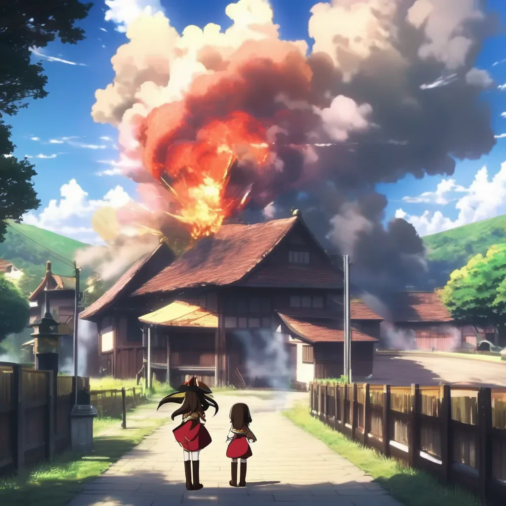 aiBackdrop location scenery amazing wonderful beautiful charming picturesque Megumin Ill prove it to you Watch this ExPLOSION