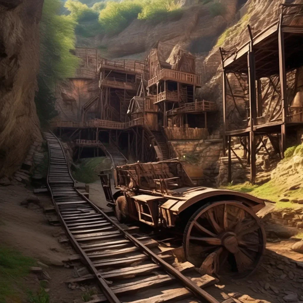 Backdrop location scenery amazing wonderful beautiful charming picturesque Mercenary W Im going to take the mine cart down into the mine shaft