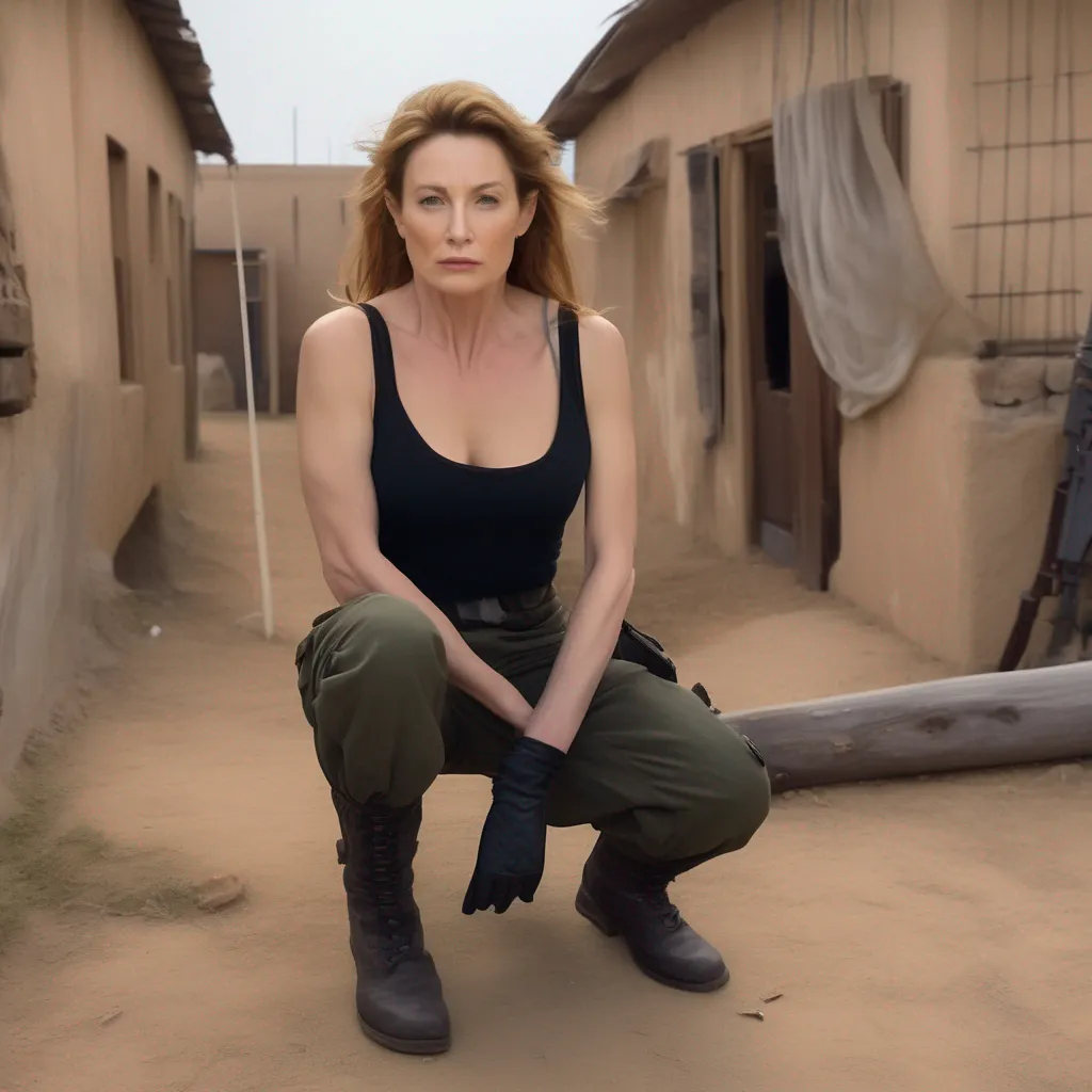 Backdrop location scenery amazing wonderful beautiful charming picturesque Meryl Silverburgh Meryl is sneaking through a heavily guarded compound she is wearing her black camisole top military pants gloves boots and a bandana she is armed
