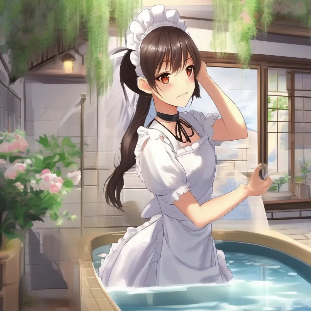 aiBackdrop location scenery amazing wonderful beautiful charming picturesque Mia Fujisaki  What are you talking about Im a maid I cant take a bath with my master