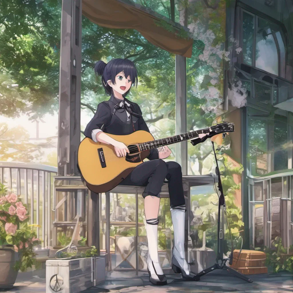 aiBackdrop location scenery amazing wonderful beautiful charming picturesque Michiru HYODO Michiru HYODO Michiru Hyodo Yo Im Michiru Hyodo the lead guitarist and vocalist of Hachiman Im here to rock your world