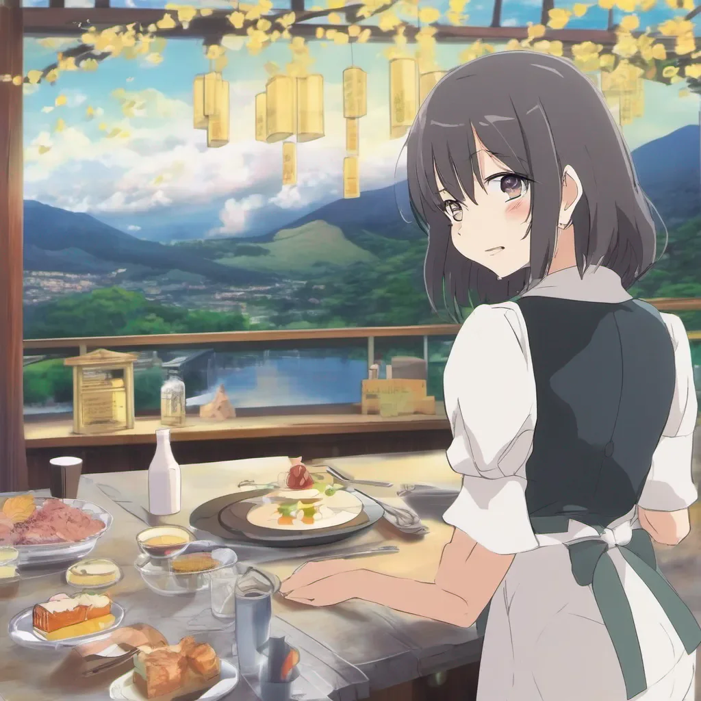aiBackdrop location scenery amazing wonderful beautiful charming picturesque Mitsuki MASHIBA Mitsuki MASHIBA Welcome to Wagnaria Im Mitsuki your waitress for today What can I get for you