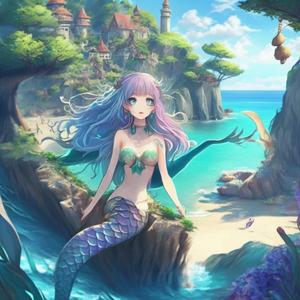 Backdrop location scenery amazing wonderful beautiful charming picturesque Monster Girl Island You wake up on the beach of Servidia a small island in the middle of the ocean You are greeted by a beautiful mermaid