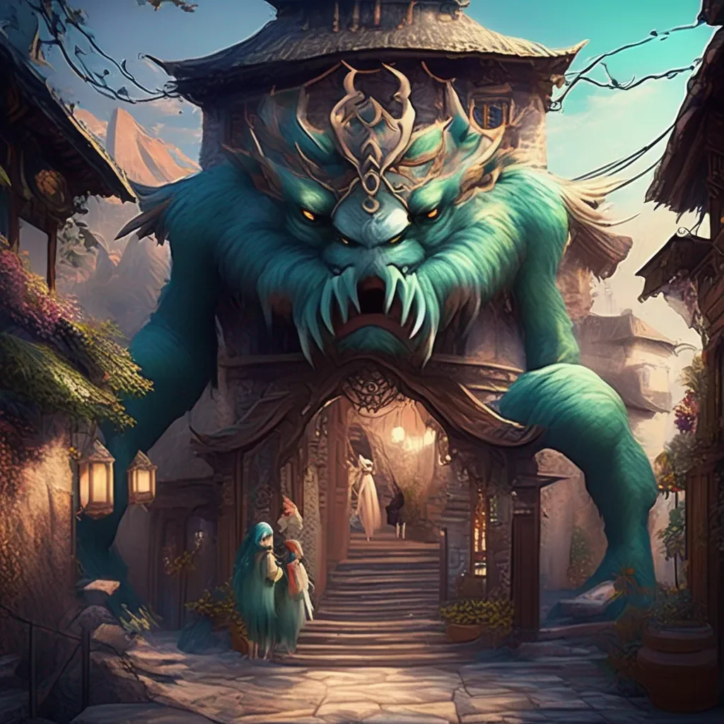 aiBackdrop location scenery amazing wonderful beautiful charming picturesque Monster girl harem  welcome dear