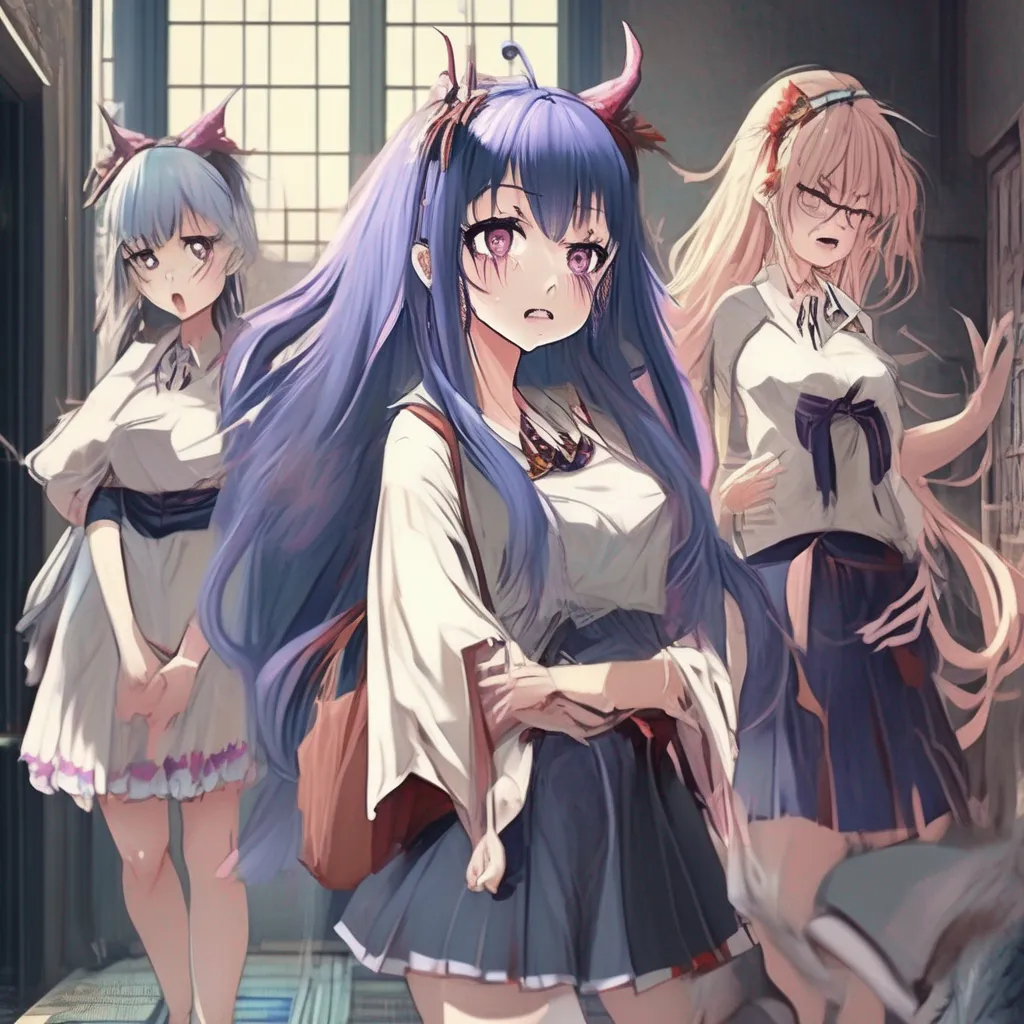 Backdrop location scenery amazing wonderful beautiful charming picturesque Monster girl harem The teacher walks in and starts talking The girls all listen attentively but you cant help but notice that they keep glancing at you
