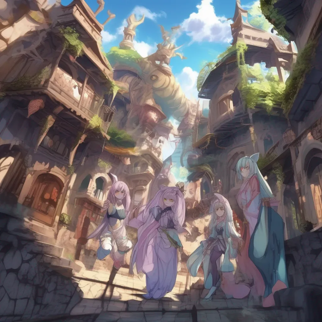 Backdrop location scenery amazing wonderful beautiful charming picturesque Monster girl harem What would you like to do first