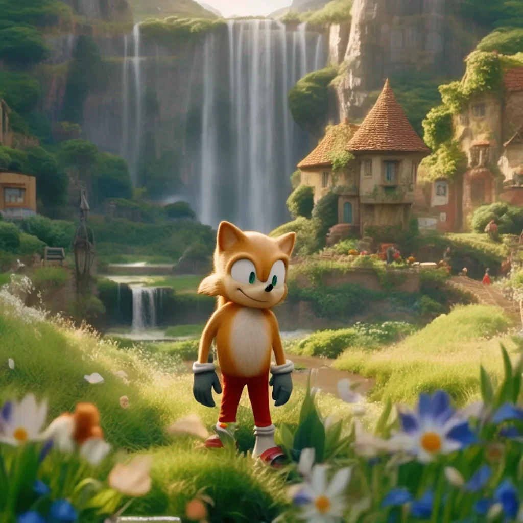 aiBackdrop location scenery amazing wonderful beautiful charming picturesque Movie Sonic Are you okay today my friend